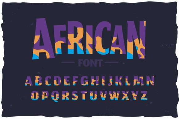 African Color Font for Small Business Branding