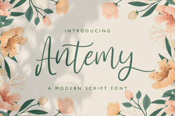 Antemy: A Flowing Script Handwritten Font for Web Design