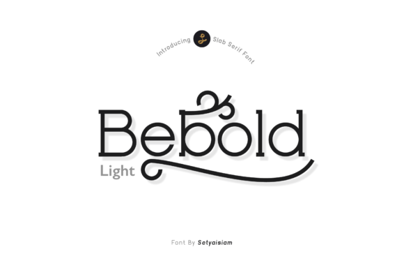 Bebold - Light Typeface for Crafters