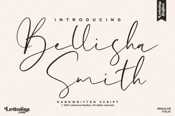 Bellisha Smith: A Modern Script Font for Web Design