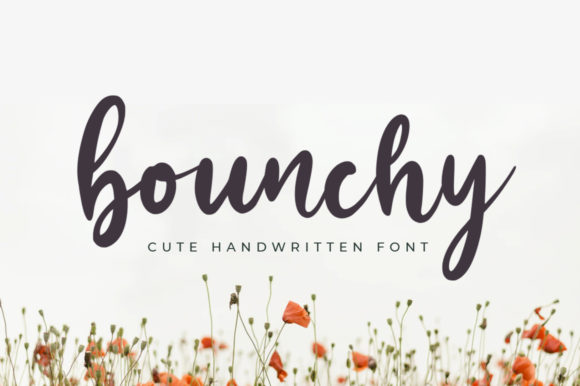 Bounchy: A Jolly Script Font for Editorial Design