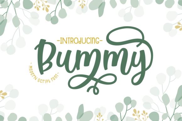 Bummy: A Sweet Script Handwritten Font for Editors