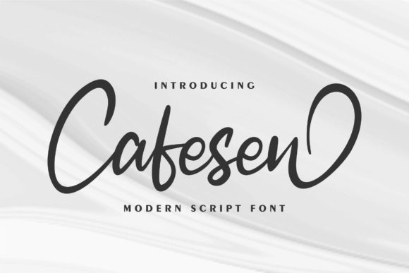 Cafesen: A Flowing Script Font for Web Design