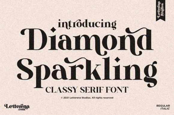 Diamond Sparkling: The Elegant Serif Font for Campaigns