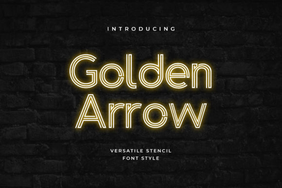 Golden Arrow: A Modern Decorative Typeface for Editorial Design