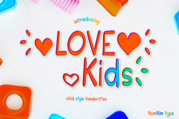 Love Kids Font for Handmade Crafters