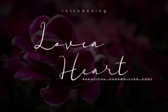 Lovea Heart: A Graceful Handwritten Font for Branding