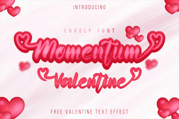 Momentum Valentine Font for Makers
