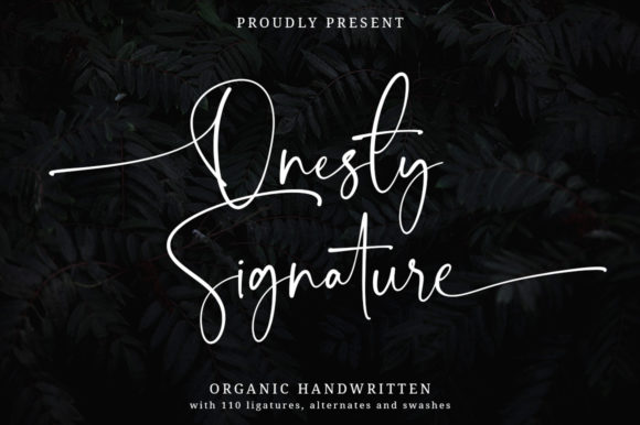Onesty Signature: A Timeless Typeface for Elegant Branding