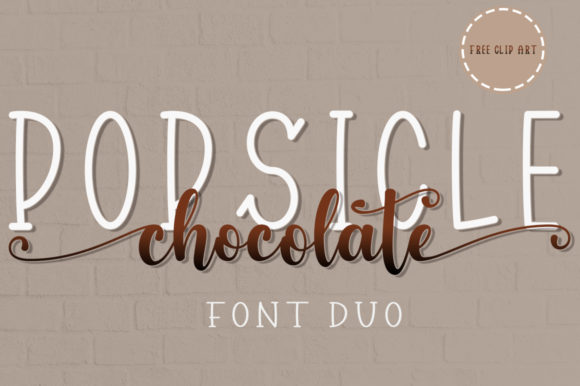 Popsicle Chocolate Font for Editorial Design