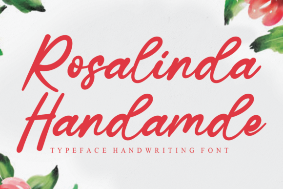 Rosalinda Handamde: A Romantic Script Font for Makers