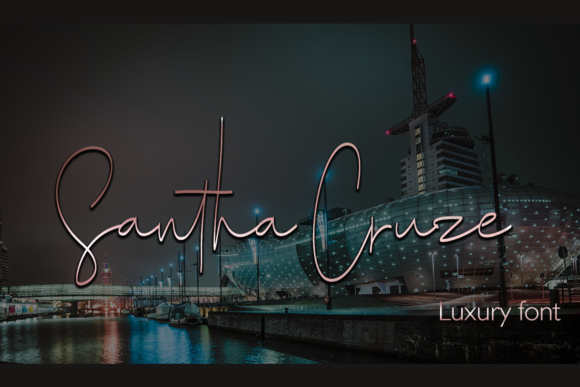 Santha Cruze: A Delicate Handwritten Typeface