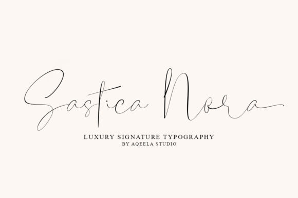 Sastica Nora: The Elegant Script Font for Campaigns