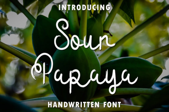 Sour Papaya: A Quirky Handwritten Font for Makers