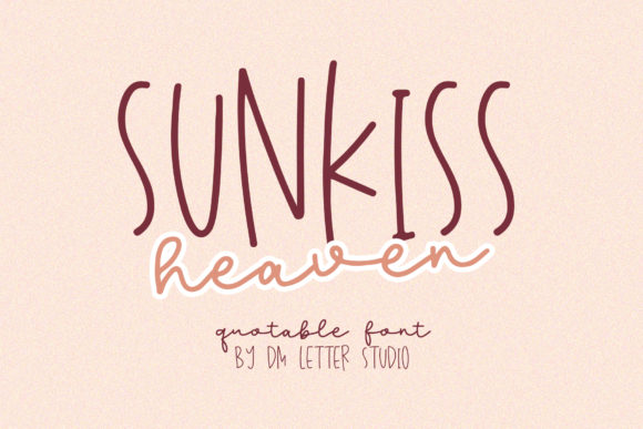 Sunkiss Heaven: A Warm Handwritten Typeface for Branding