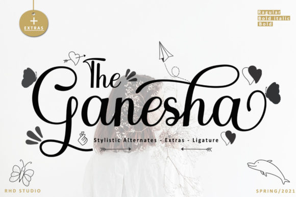 The Ganesha: A Fluid Script Font for Editorial Design