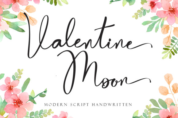 Valentine Moon Typeface for Romantic Branding