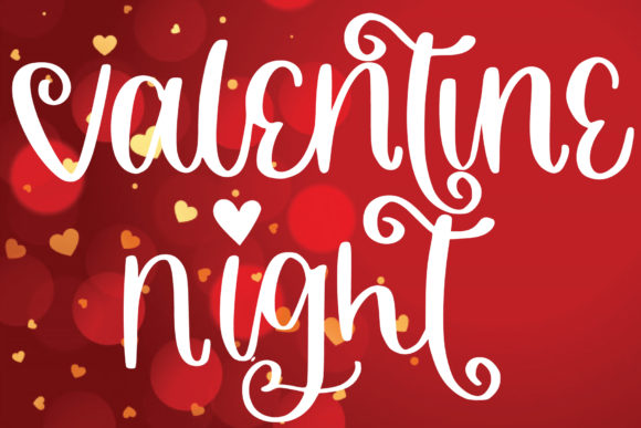 Valentine Night Font for Romantic Branding