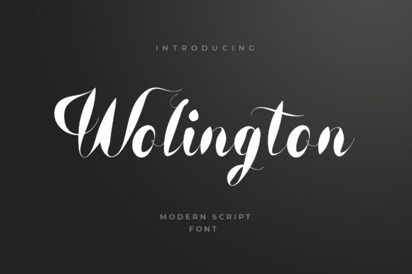 Wolington: A Delicate Script Font for Makers